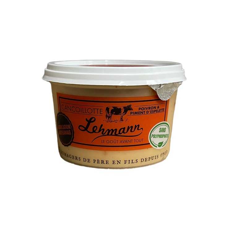 Cancoillotte Poivron Piment d'Espelette - 240 gr