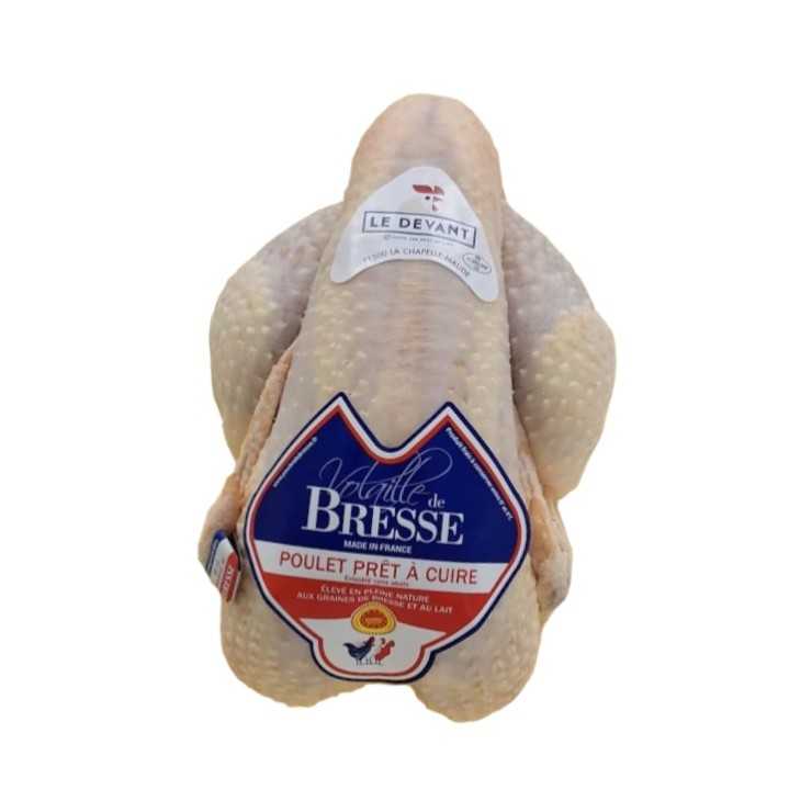 Poulet de Bresse AOP prêt à cuire Maison Le Devant - 2 Kg