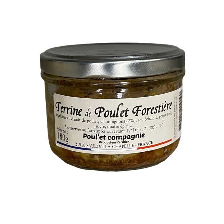 Terrine de Poulet Fermier Forestière - 180 gr