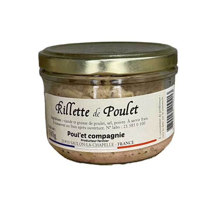 Rillettes de Poulet Fermier - 180 gr