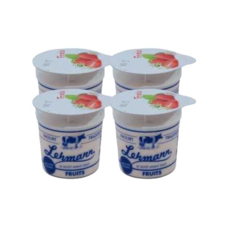 Yaourt Brassé Fraise - 4 x 125 gr