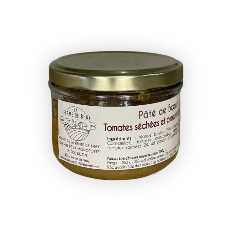 Pâté de Boeuf Tomates séchées et piment d'Espelette - 180 gr