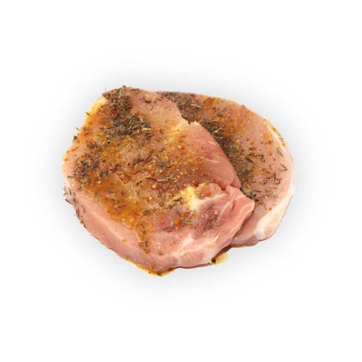 Escalopes de Porc Marinées Miel-Barbecue - 2 x 150 gr